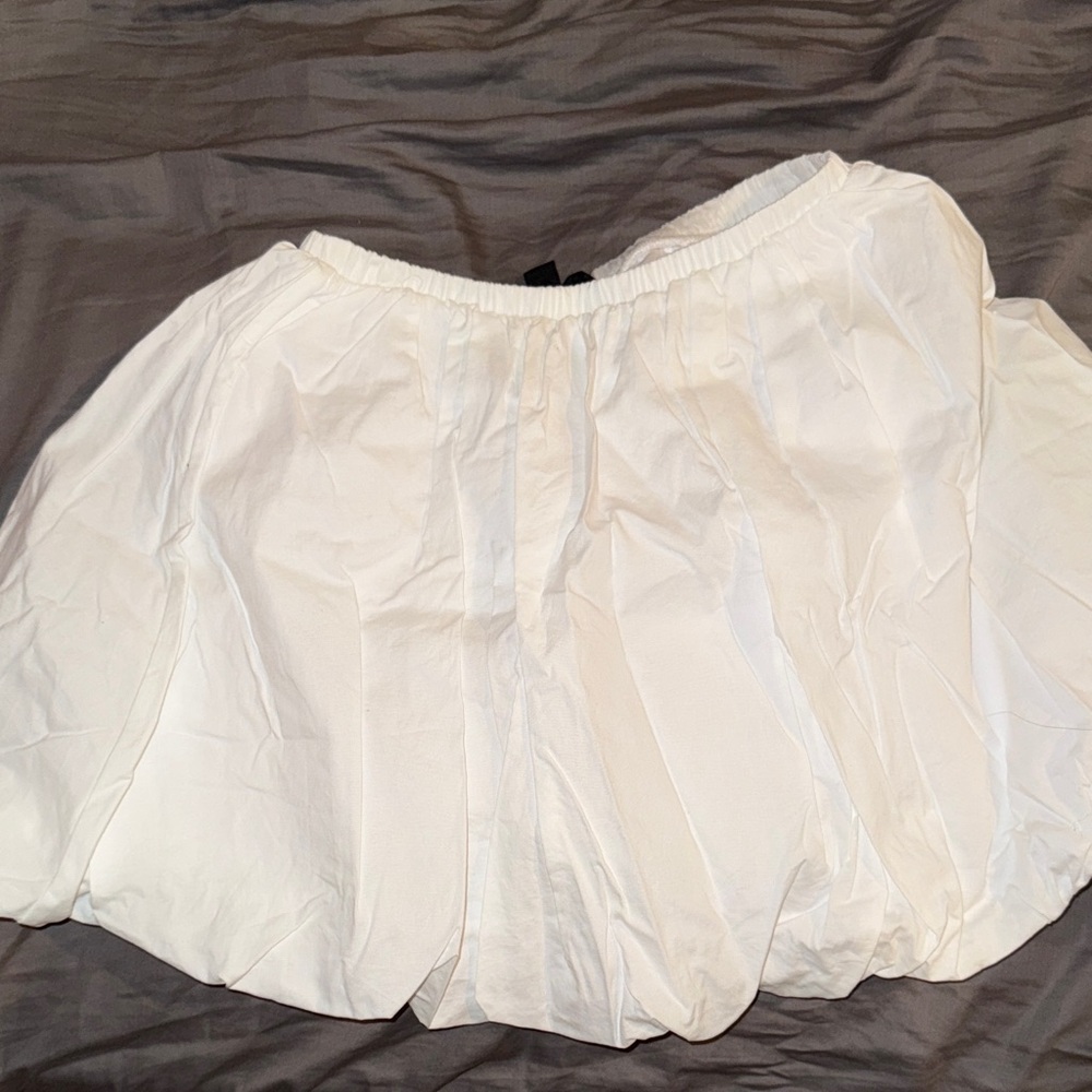 See You Monday White Mini Skirt